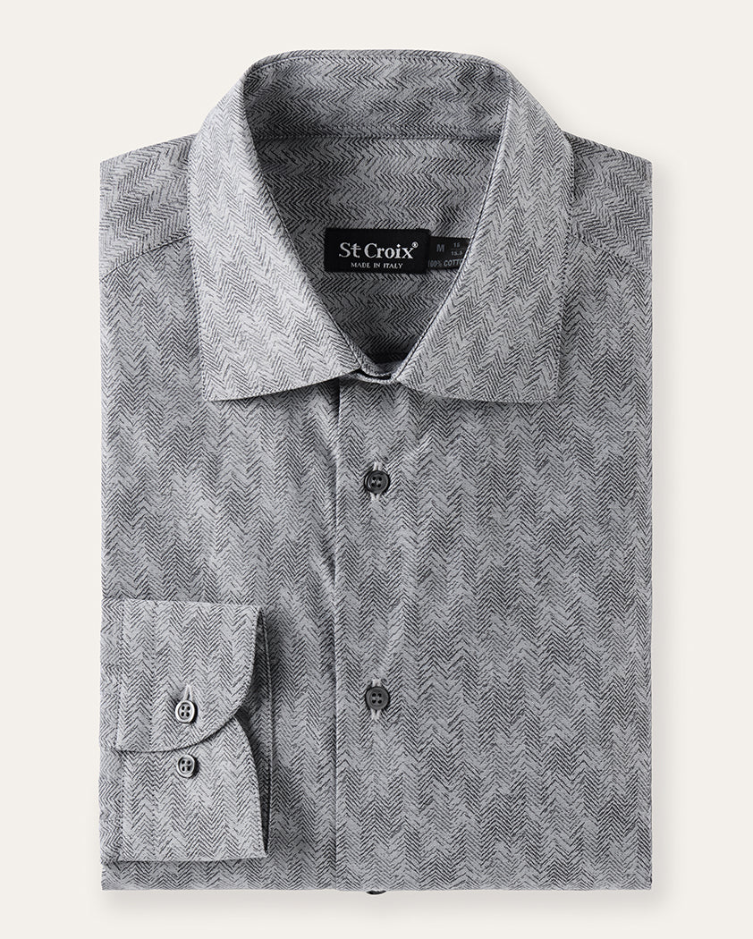 Herringbone Cotton Shirt